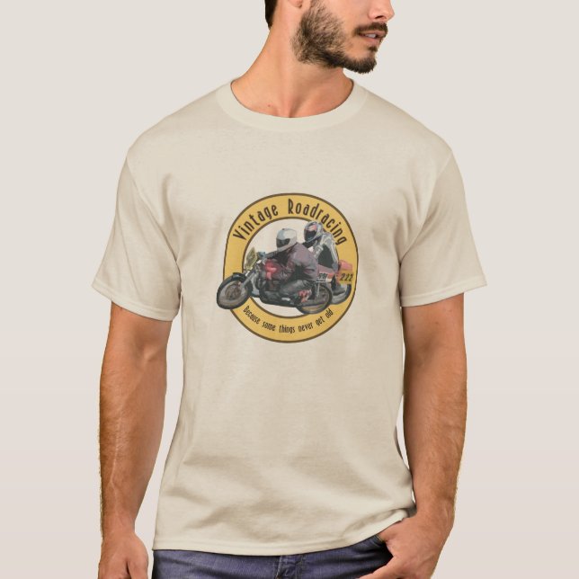 Vintage Motorcycle Racing T-Shirt (Front)