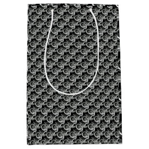 Vintage Motorcycle Rider Antique Cycle Medium Gift Bag