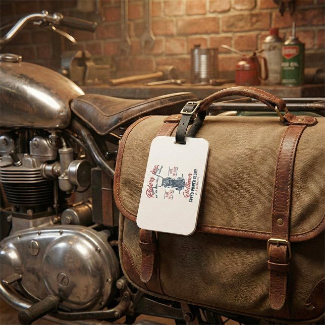 Vintage Motorcycle Riders Inc Luggage Tag (Creator Uploaded)