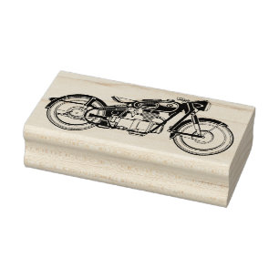 Vintage Motorcycle Rubber stamp