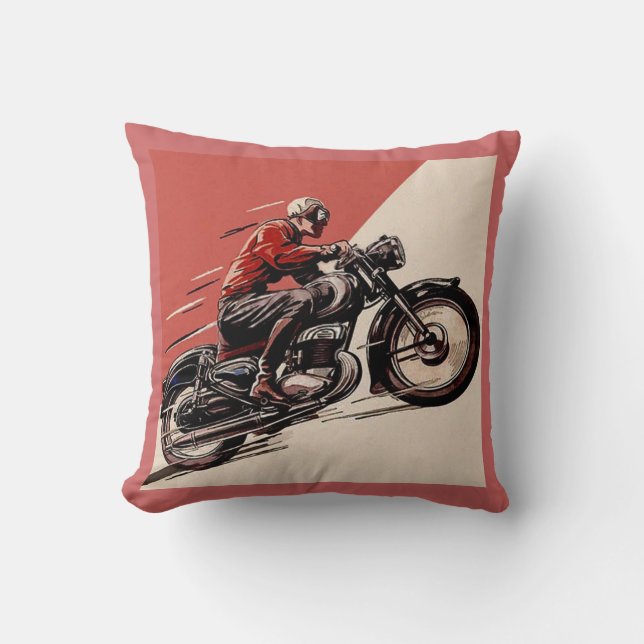 Vintage Motorcycles Cushion (Front)