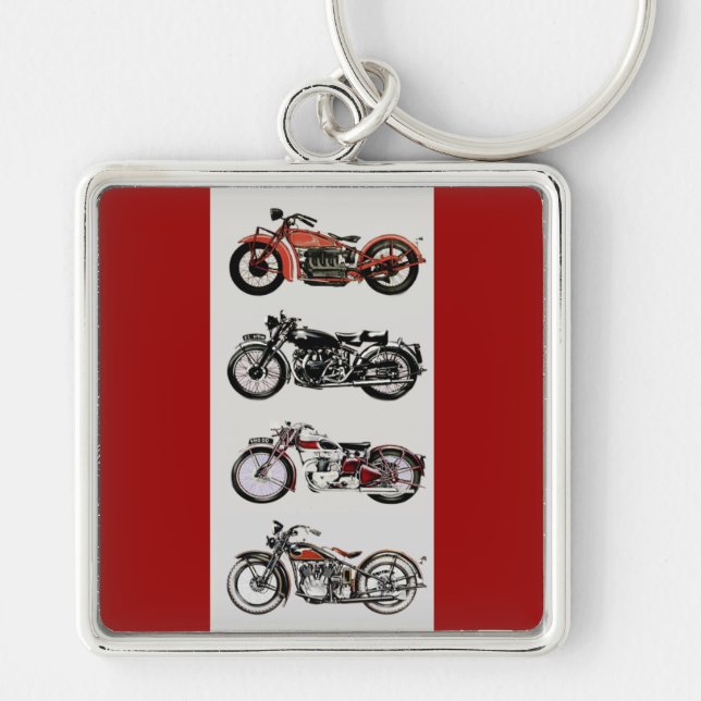 VINTAGE MOTORCYCLES KEY RING (Front)