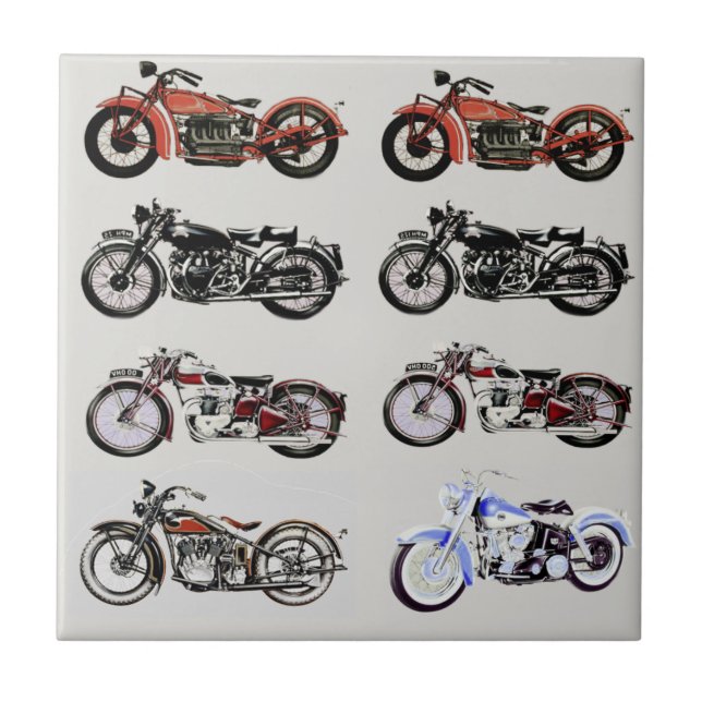 VINTAGE MOTORCYCLES TILE (Front)
