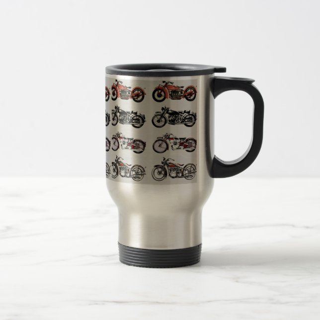 VINTAGE MOTORCYCLES TRAVEL MUG (Right)