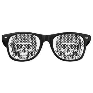 vintage motorcyclist skull legend retro sunglasses