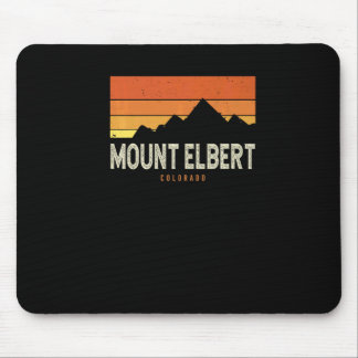 Vintage Mount Elbert Colorado Mountains Hiking Sun Mouse Pad
