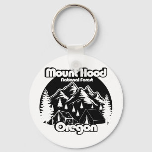 Vintage Mount Hood National Forest Key Ring