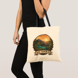 Vintage Mount Rinjani Indonesia Volcano Retro Tote Bag