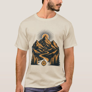 Vintage Mountain Adventure Expedition Outdoor T-Shirt