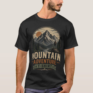 Vintage Mountain Adventure Graphic T-Shirt