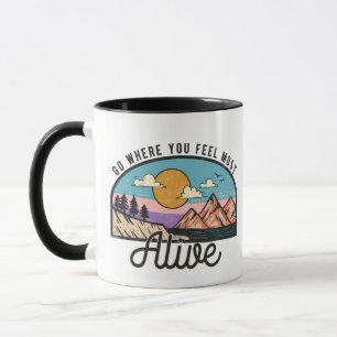 Vintage Mountain Adventure Mug