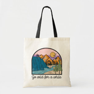 Vintage Mountain Adventure Tote Bag