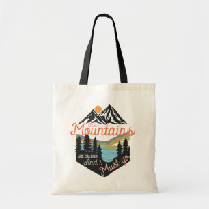 Vintage Mountain Adventure Tote Bag