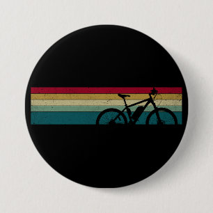 Vintage Mountain Bike 7.5 Cm Round Badge