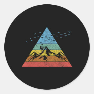 Vintage Mountain Bike Mtb Downhill Biking Cycling  Classic Round Sticker