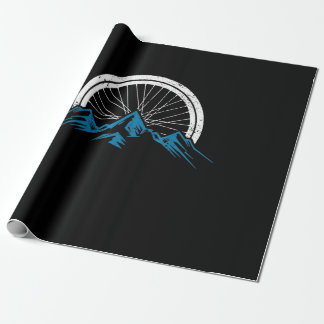 Vintage Mountain Biking Mountainbike Dirt Bike MTB Wrapping Paper
