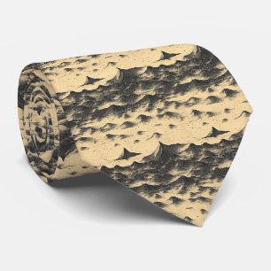 Vintage Mountain Clouds Landscape (10) Tie