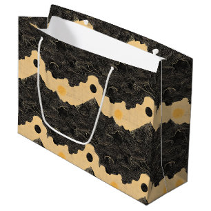 Vintage Mountain Clouds Landscape (4) Large Gift Bag