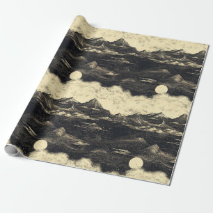 Vintage Mountain Clouds Landscape (5) Wrapping Paper
