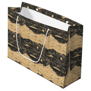 Vintage Mountain Clouds Landscape (7) Large Gift Bag