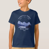 Vintage Mountain Sunset outdoor lake Retreat blue