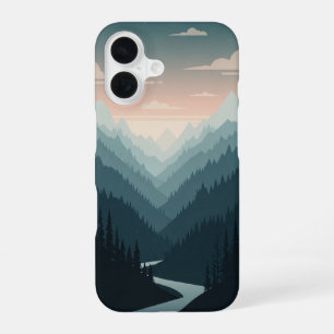 Vintage Mountain Valley iPhone 16 Case