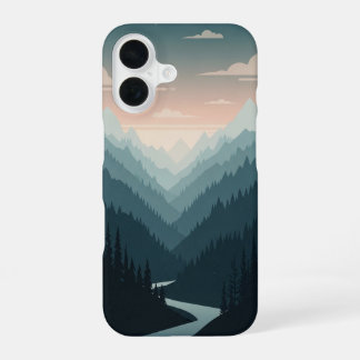 Vintage Mountain Valley iPhone 16 Case