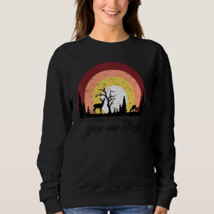 Vintage Mountain When I Rise Give Me Jesus Christi Sweatshirt
