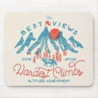 Vintage Mountain Wolf Climbing Hiking Outdoors