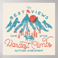 Vintage Mountain Wolf Climbing Hiking Outdoors
