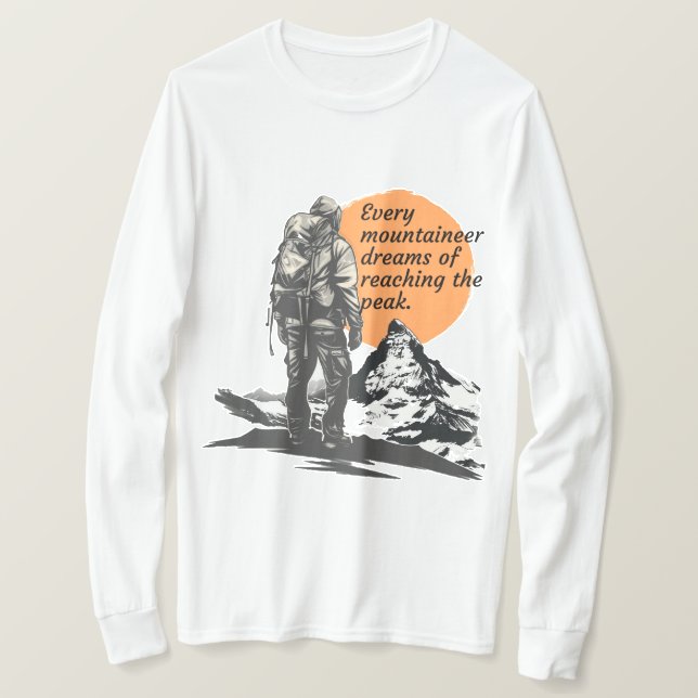 Vintage Mountaineer Long Sleeve T-Shirt (Design Front)
