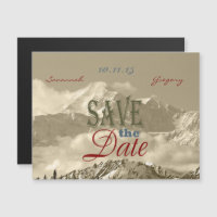 Vintage Mountains: Save the Date Personalise