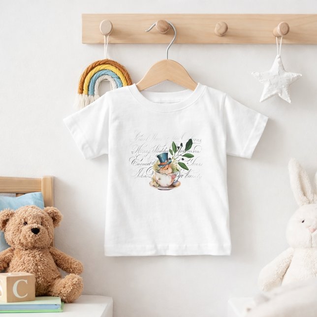 Vintage Mouse in Teacup  Baby T-Shirt (Creator Uploaded)