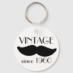 VINTAGE Moustache Key Ring