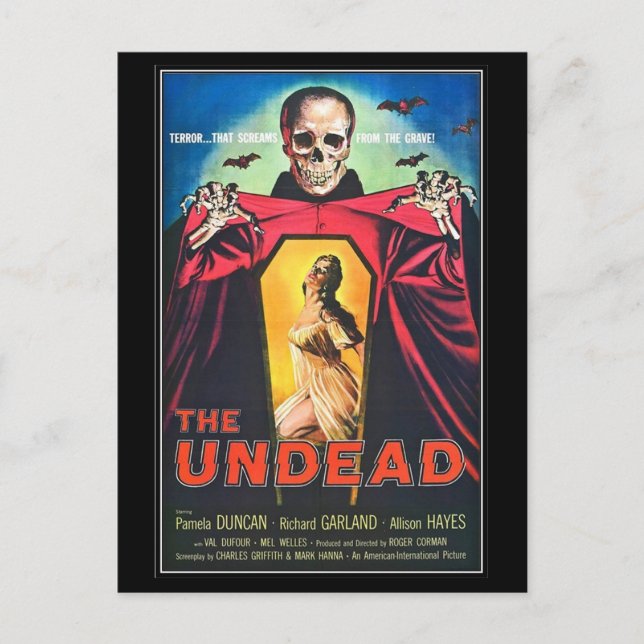 Vintage movie horror - postcard (Front)