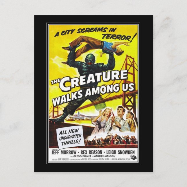 Vintage movie horror - postcard (Front)