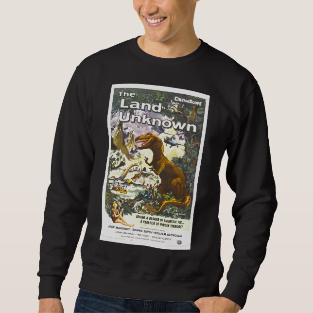 Vintage Movie Poster Lands Unknown Dinosaur  Sweatshirt (Front)