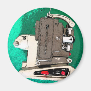 Vintage movie projector magnet