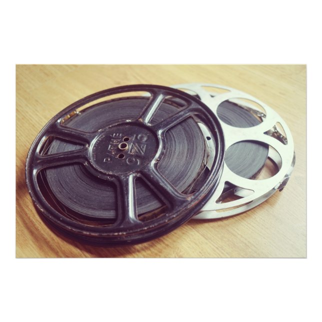 Vintage Movie reel film Photo Print (Front)