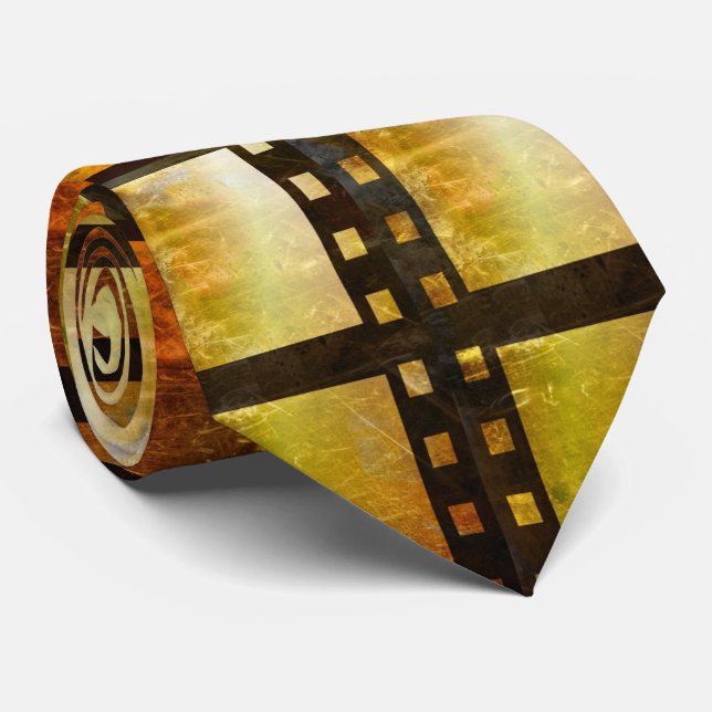 Vintage movie reel film tie (Rolled)