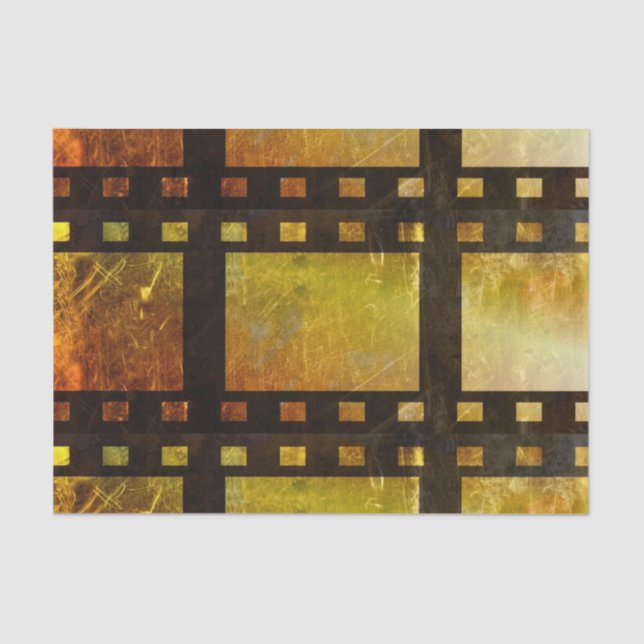 Vintage movie reel film  tissue paper (Front)