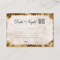 Vintage Movie Ticket Bridal Date Night Ideas