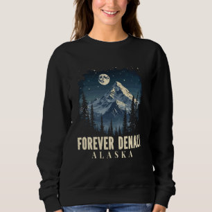 Vintage Mt. Denali National Park Alaska Mountain Sweatshirt