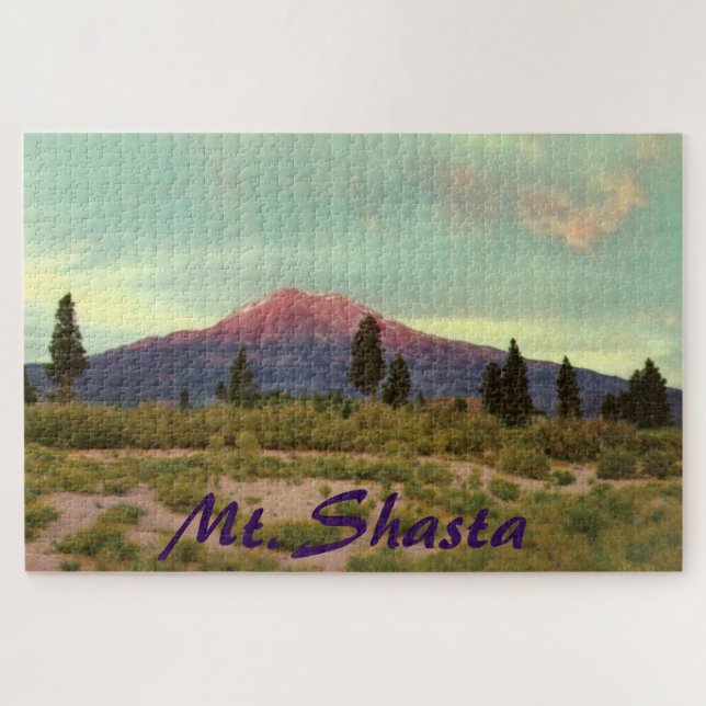Vintage Mt. Shasta Large Puzzle (Horizontal)