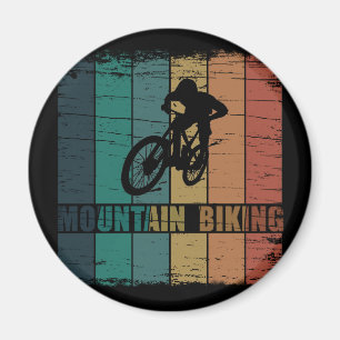 Vintage Mtb Downhill Mountain Biking Magnet