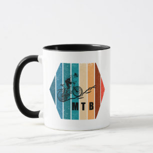 Vintage Mtb Downhill Mountain Biking Mug