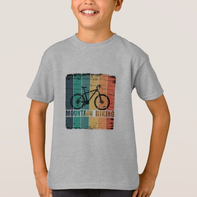 Vintage Mtb Mountain Biking T-Shirt (Front)