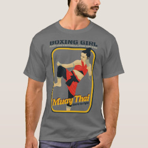 Vintage Muay Thai Boxing Girl T-Shirt
