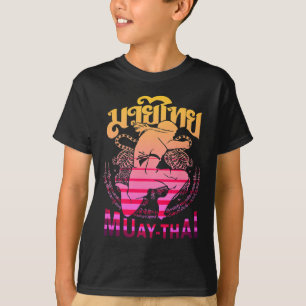 Vintage Muay Thai Fighter Thailand Thai Boxing Kic T-Shirt