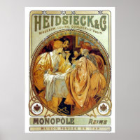 Vintage Mucha Heidsieck & Co.